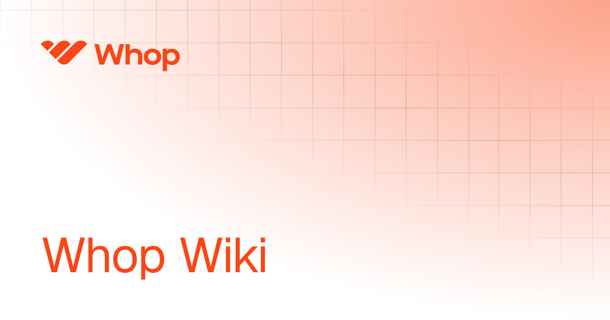 Whop Wiki
